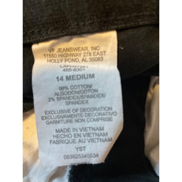 Lee Comfort Waistband Black Stretch Flat Front Pants Sz 14 - Picture 8 of 13